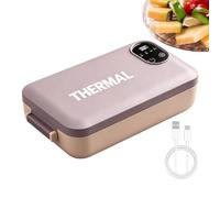 Portavivande Elettrico Termico Scaldavivande Ricaricabile USB A Prova Di | Riscaldatore per Lunch Box per Viaggio Scuola Ufficio Attività all'Aperto Autisti di Camion Addetti all