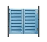 Porte a battente a chiusura automatica in legno massello per bar o taverna, divisorio per interni, design a mezza vita, 90 x 100 cm, soluzione elegante per l'ingresso