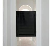 Porte a battente bianche e nere con cerniera per cucina, bagno, corridoio, ristorante, salone, elegante porta della dispensa decorativa per la casa (dimensioni: larghezza 95 cm x altezza 90 cm)