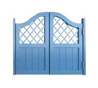 Porte a battente blu chiaro, mezza porta in legno con stipite, doppia porta a battente con chiusura automatica, apertura bidirezionale, per cucina interna e dispensa (71 x 89 cm)