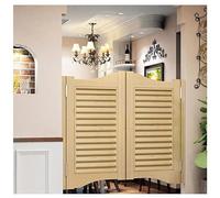 Porte a battente con chiusura automatica per saloon café, larghezza 50-122 cm, con cerniere a doppia azione, per ingresso e portico, finitura naturale, dimensioni: 96,5 x 91,4 cm