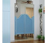 Porte a battente del caffè dell'interno, divisione chiusa automatica Louvered di legno solido per il contatore di Antivari del centro commerciale del corridoio