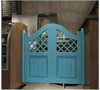 Porte A Battente del Saloon Cafe, Cerniere in Acciaio Inossidabile di Pino Massiccio, Porta A Barra, Porta A Mezza Vita, Cucina Personalizzata, Ristorante, Balco, Blue, W95xH70cm(37.40x27.55in)