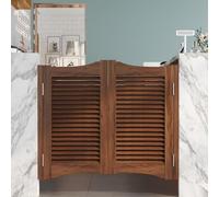 Porte a battente for bar, porte a battente in legno massello for interni, porte for saloon bar, porte a battente con chiusura automatica for fienili, veranda for bar(A,W110xH100cm(43.30x39.37in))