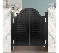 Porte a battente for saloon e bar, porte a battente interne in legno con cerniere in metallo, porte a mezza vita in stile occidentale for bar, ristoranti, camere da letto(Black2,76x91cm/30x36in)