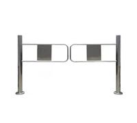 Porte a battente in acciaio inox caricate a molla, 130 cm, per biblioteche, centri commerciali e supermercati, soluzione efficiente per l'accesso al corridoio, ideale per aree ad alto traffico