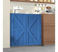 Porte a battente in legno bianco per saloon - Forte porta d'ingresso con cerniere a chiusura automatica e ferramenta, divisorio moderno a mezza vita per bar cucina 50 x 90 cm