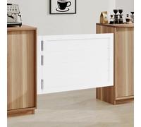 Porte a battente in legno di pino, divisorio interno, porte basculanti con cerniere bidirezionali e funzione di chiusura automatica, per bar, giardino e soggiorno, 90 x 60 cm, bianco