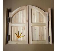 Porte a battente in legno for caffè, porta del Louvre con cerniere a gravità, porta del maggiordomo del salotto for il corridoio del corridoio del bar del centro commerciale(75x90CM/29.5x35.4IN)