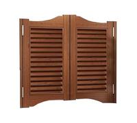 Porte a battente in legno for saloon, porte a battente for cucina, porte da bar con parte superiore arcuata, porte divisorie for bar e cucine(Marrone,35x39 Inch(W x H))