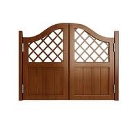 Porte a battente in legno marrone per bar, mezza porta con stipite, chiusura automatica, doppie porte per saloon a battente, per cucina interna, dispensa, larghezza 130 x altezza 89 cm