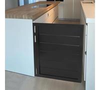 Porte a battente in legno massello bianco, porte a 180° bidirezionali aperte e chiuse con cerniere in metallo, ideali per cucina, bar, camera da letto e pareti divisorie d'ingresso (larghezza 80 cm x