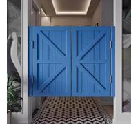 Porte a battente in legno massello con funzione di chiusura automatica, ideale per cucina, bar e divisorio, include cerniere in acciaio inox