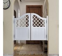 Porte a battente in legno massello for saloon e bar - Porte resistenti a mezza vita con cerniere in metallo for cucina, bar e uso domestico(White,120x80cm)
