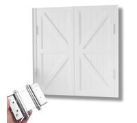 Porte a battente in legno massello naturale per bar, interni, stile salone, cerniere a chiusura automatica e ferramenta, set a doppia porta per cucina, bagno, corridoio, bar, ed elegante