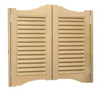 Porte a battente in legno massello, per bar, doppie porte divisorie interne con cerniere in metallo, chiusura automatica, 130 x 90 cm (larghezza x altezza), per spazi eleganti