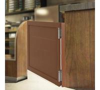 Porte a battente in legno massello retrò per bar o divisorio, larghezza 40-90 cm, silenziosa, prefabbricate con cerniere, finitura marrone, 50 cm x 80 cm