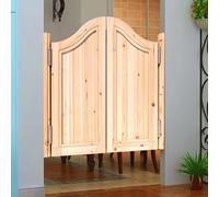 Porte a battente in legno naturale per bar, portico, fienile, elegante e resistente, con cerniere e kit di ferramenta per bar, portico, bancone, fienile, soluzione resistente ed elegante (170 x 100 cm