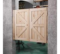 Porte a battente in legno rustico, stile vintage, per cucina, bagno, bar, caffetteria occidentale, decorazione perfetta per interni per casa e uso commerciale, maggiore durata e fascino