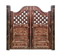 Porte a battente in robusto legno di pino con cerniere a chiusura automatica, ideale per pareti divisorie da cucina e divisori a mezza vita