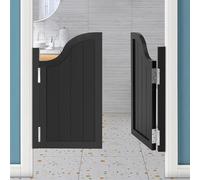 Porte a battente moderne nere da caffè, larghezza 70-140 cm, divisorio in legno massello con cerniere in metallo, porte interne aperte a due vie, per cucina e ingresso bar