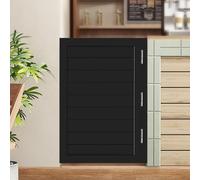 Porte a battente moderne per salone, 3 colori, larghezza 40 - 89 cm, porta interna in legno con ferramenta, stile occidentale, porte bar prefabbricate per cucina o casa (marrone, 74,9 x 99,9 cm)