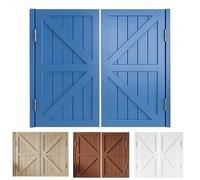 Porte A Battente per Bar 80/90/10/110cm Porta A Oscillanti per Interni Doppia Azione in Legno con Cerniere E Ferramenta, per Corridoio Cucina Bar Ingresso(Blu,W92*H90cm)