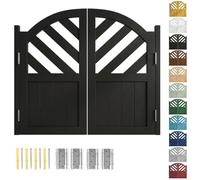 Porte a battente per bar, doppie porte saloon in legno, con cerniere | Porta basculante, Porte Oscillanti Chiusura Automatica, porta battente per cucina camera da letto(Nero,W74 x H90cm)