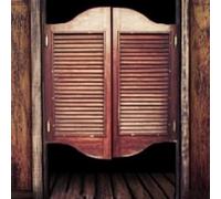 Porte a battente per bar, in legno massiccio, a due vie, divisorio a chiusura automatica per spazi in stile retrò
