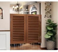 Porte a battente per bar, porta a battente per interni in legno, chiusura automatica, porta del fienile per bar e portico (D, 110 x 100 cm)