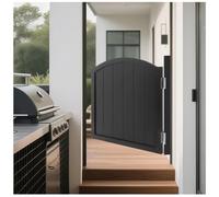 Porte a Battente per Bar, Porta a oscillanti per Interni in Legno massello, caffè Bar Saloon Door, Porta Singola, Porte A Mezza Vita con Chiusura Automatica,Nero,40x80cm（15.7X31.5）