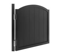 Porte a Battente per Bar, Porta a oscillanti per Interni in Legno massello, caffè Bar Saloon Door, Porta Singola, Mezza Vita con Chiusura AutomaticaWhite,Nero,80x90cm（31.5X35.4）