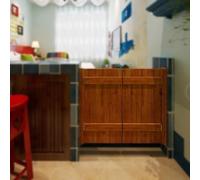 Porte a battente per bar, pub, cassiere, a mezza vita, per ingressi e uscite interne, colore: marrone