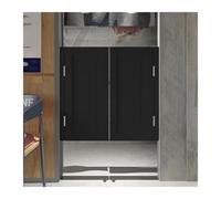 Porte a battente per bar, Set di porte a battente in legno for interni, nere, diverse misure, con cerniere a chiusura automatica(W140xH90cm(55 1/8"x35 3/8"))