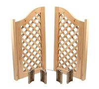 Porte a battente per caffè, per interni, prefabbricata, mezza porta a battente con cerniere e hardware, in legno massello non verniciato, chiusura automatica, divisorio per ingresso, cucina, bar