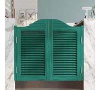 Porte a battente per interni del salone, 81/91/99/44 pollici, con parte superiore ad arco, decorazione per bar e cucina, mezza porta a due vie, con cerniere in metallo, chiusura automatica a 180°