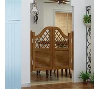 Porte a battente per interni in legno massello con cerniere, chiusura automatica, bianca, per centri commerciali, cucine, divisioni, salotti, porte maggiordomo, 76,2 x 81,3 cm