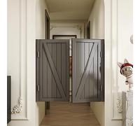Porte a battente per salone, resistente, porta a mezza vita per cucina, bagno, decorazione per esterni, 2 pannelli con cerniere