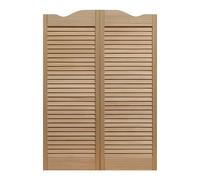 Porte a Battente per Saloon a Persiana, Porte Oscillanti in Legno Massello con Cerniere e Ferramenta per Corridoio, Bar, Cucina, Decorazione(170x100cm(66.9x39.4in))