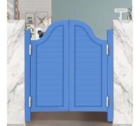 Porte a battente per saloon bar, porta a battente in legno con cerniere in metallo, porta occidentale a mezza vita per bar, ristorante, camera da letto, portico, scale, ingresso divisorio (blu, 2,84 x