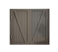 Porte a battente per saloon in legno massello, spessore 3,3 cm, chiusura automatica, apertura bidirezionale per aperture da 68,5-149,9 cm, divisorio per cucina, porta del caffè, finitura grigia