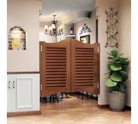 Porte a battente personalizzabili for bar, porte a battente in legno massello for interni, porte for saloon bar, con chiusura automatica, con cerniere in acciaio inossidabile(A,80x90CM)