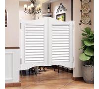 Porte a battente personalizzabili for bar, porte a battente in legno massello for interni, porte for saloon bar, con chiusura automatica, con cerniere in acciaio inossidabile(K,100x85CM)
