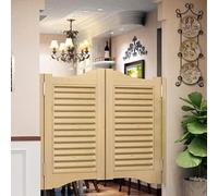 Porte a battente personalizzabili for bar, porte a battente in legno massello for interni, porte for saloon bar, con chiusura automatica, con cerniere in acciaio inossidabile(O,70x140CM)