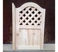 Porte a battente personalizzabili in legno massello grezzo per bar, ingresso cucina e patio, design con cerniera, non richiede vernice (stile 2, dimensioni: 85 x 80 cm)