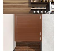 Porte a battente, porta a battente in legno massello for saloon, porta interna for bar, corridoio, cucina, bar, pub, ingresso, porte singole olandesi con 3 cerniere a molla(Marrone,35.4x35.4in)