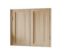 Porte a battente - Porte interne in legno massello, chiusura automatica per bar e portico