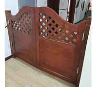 Porte a battente rustiche in legno massello con cerniere, personalizzabile, stile salone, ingresso per bar, cucina, giardino, negozio o salotto (larghezza 90 x altezza 100 cm)