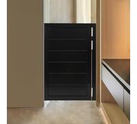 Porte A Bilico Porte Per Caffè,Porta A Bilico Interna In Legno Massello Con 3 Cerniere A Molla,Porta Saloon Mezza Singola Retro Per Veranda,Ingresso Cucina,Scuole,Bagni(Nero)