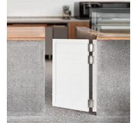 Porte A Bilico Porte Per Caffè,Porta A Bilico Interna In Legno Massello Con 3 Cerniere A Molla,Porta Saloon Mezza Singola Retro Per Veranda,Ingresso Cucina,Scuole,Bagni(White)